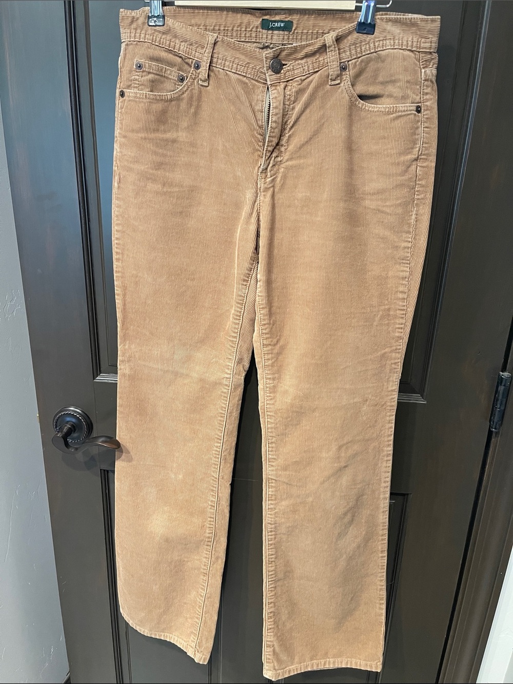 J. Crew Straight-Leg Corduroy Jeans in Tan